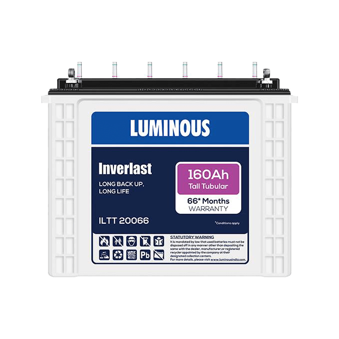 Luminous ILTT 20066 160Ah Inverlast Tall Tubular Inverter Battery