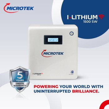 Microtek I-Lithium 1500 SW 1100VA/925W Lithium Inverter