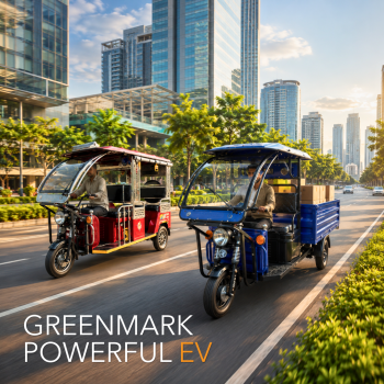 Greenmark SS Model E Rickshaw with Lithium Battery